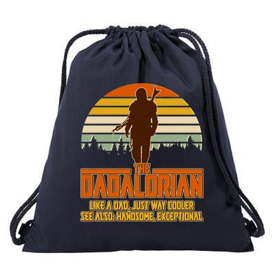 The Dadalorian Like A Dad Handsome Exceptional Drawstring Bag