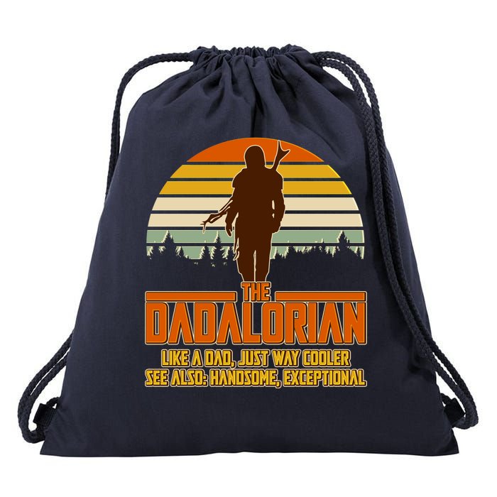 The Dadalorian Like A Dad Handsome Exceptional Drawstring Bag