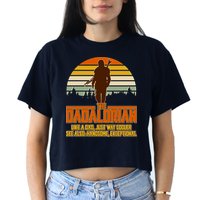 The Dadalorian Like A Dad Handsome Exceptional Crop Top