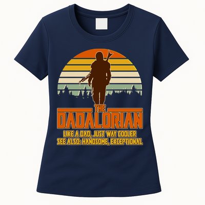 The Dadalorian Like A Dad Handsome Exceptional Womens T-Shirt