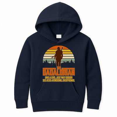 The Dadalorian Like A Dad Handsome Exceptional Kids Hoodie