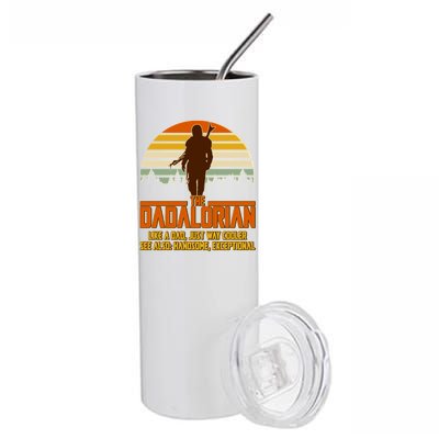 The Dadalorian Like A Dad Handsome Exceptional Stainless Steel Tumbler