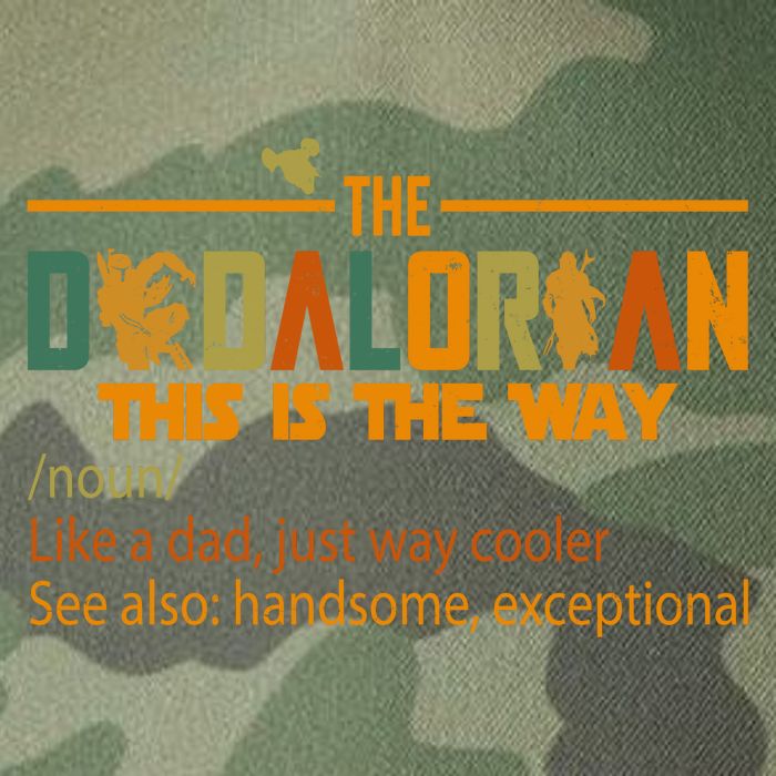 The Dadalorian This Is The Way Definition Father's Day Legacy Tie Dye Trucker Hat