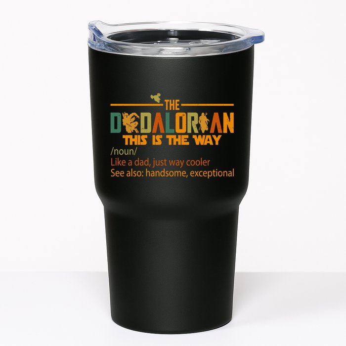 The Dadalorian This Is The Way Definition Father's Day Tumbler