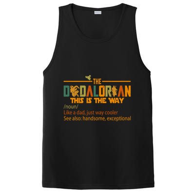 The Dadalorian This Is The Way Definition Father's Day PosiCharge Competitor Tank
