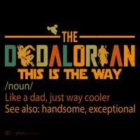 The Dadalorian This Is The Way Definition Father's Day Zip Tote Bag