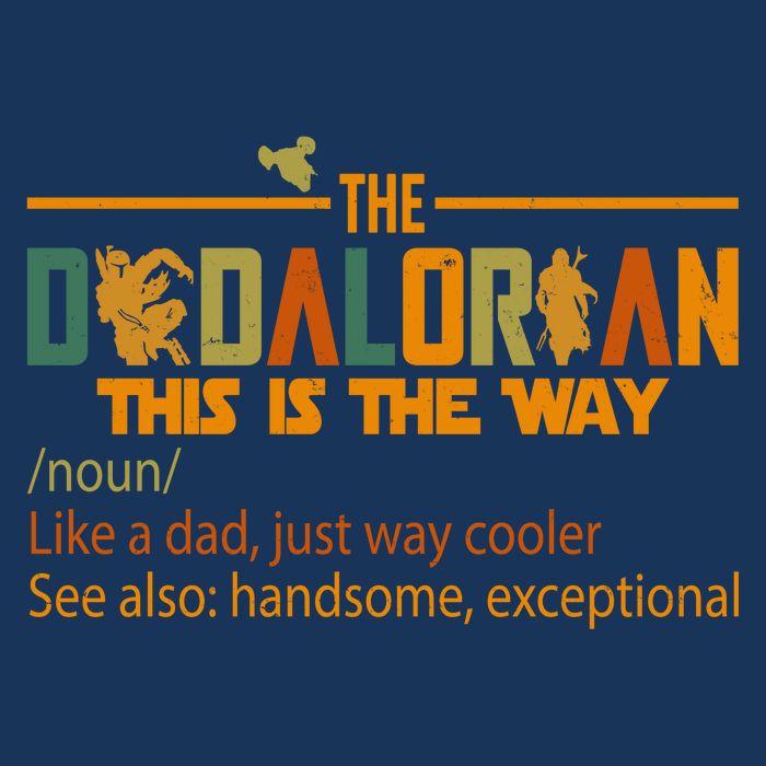 The Dadalorian This Is The Way Definition Father's Day Infant Baby Jersey Bodysuit