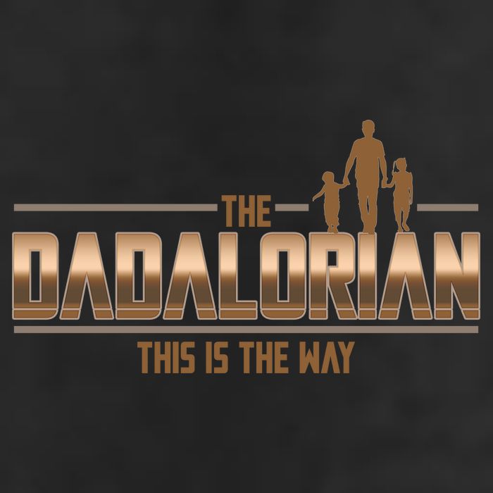 The Dadalorian This Is The Way Father's Day Sci-fi Fan Large Microfiber Waffle Golf Towel