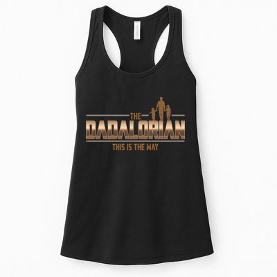 The Dadalorian This Is The Way Father's Day Sci-fi Fan Womens Tank Top