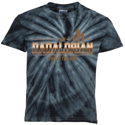 The Dadalorian This Is The Way Father's Day Sci-fi Fan Kids Tie-Dye T-Shirt