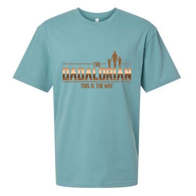 The Dadalorian This Is The Way Father's Day Sci-fi Fan Sueded Cloud Jersey T-Shirt