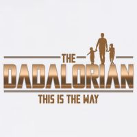 The Dadalorian This Is The Way Father's Day Sci-fi Fan Garment-Dyed Sweatshirt