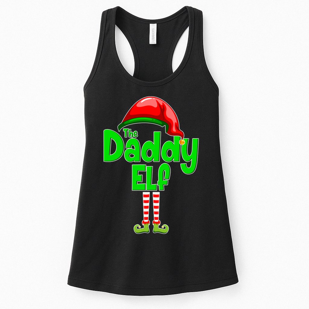 The Daddy Elf Christmas Womens Tank Top