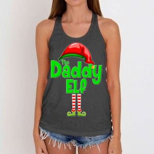 The Daddy Elf Christmas Women's Knotted Racerback Tank