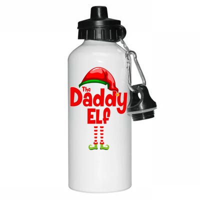 The Daddy Elf Christmas Aluminum Water Bottle