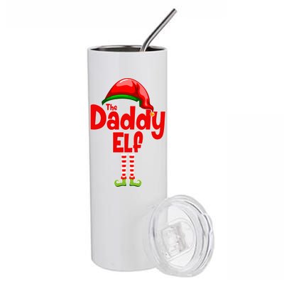 The Daddy Elf Christmas Stainless Steel Tumbler