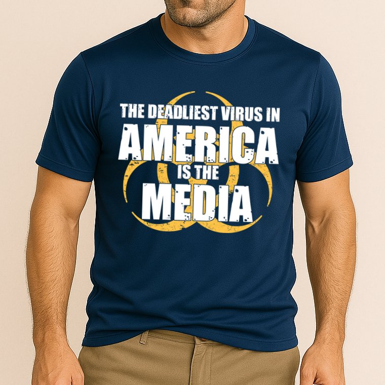 The Deadliest Virus In America Is The Media Cooling Performance Crew T-Shirt