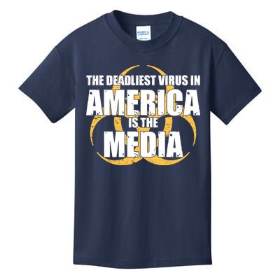 The Deadliest Virus In America Is The Media Kids T-Shirt