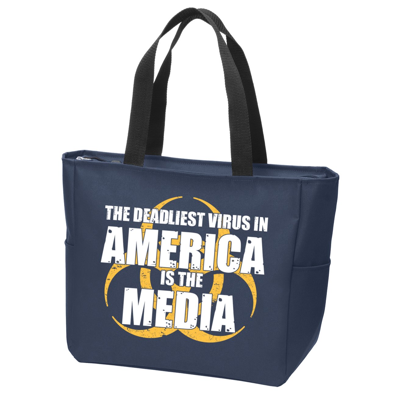 The Deadliest Virus In America Is The Media Zip Tote Bag