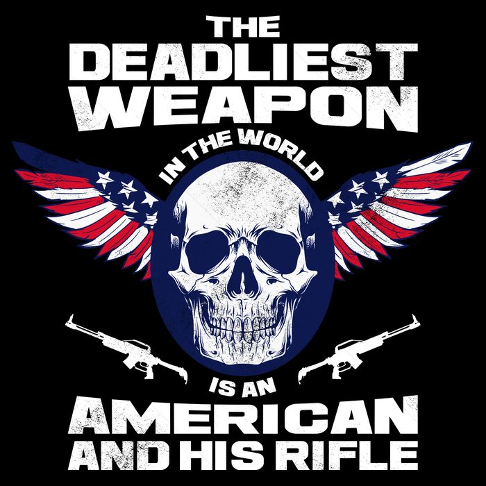The Deadliest Weapon American And His Rifle City Backpack
