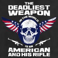 The Deadliest Weapon American And His Rifle Adult Drive Performance Visor