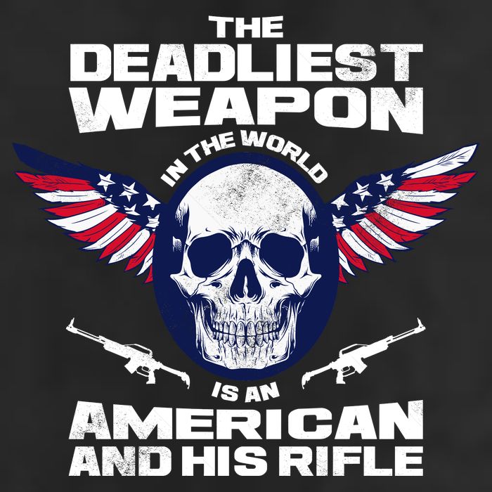The Deadliest Weapon American And His Rifle Adult Drive Performance Visor