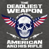 The Deadliest Weapon American And His Rifle Vector Backpack