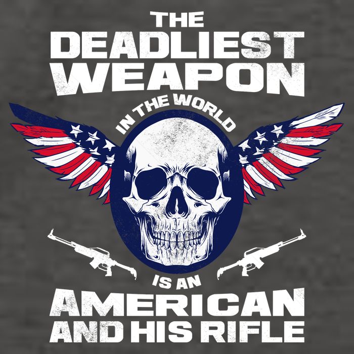 The Deadliest Weapon American And His Rifle Vector Backpack
