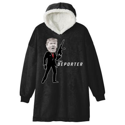 The Deporter Funny Donald Trump Hooded Wearable Blanket