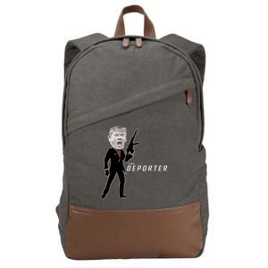 The Deporter Funny Donald Trump Cotton Canvas Backpack