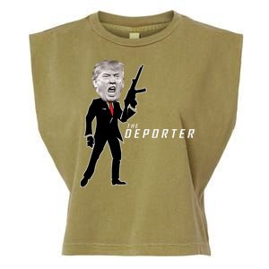 The Deporter Funny Donald Trump Garment-Dyed Women's Muscle Tee