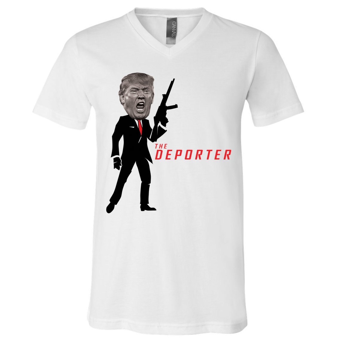 The Deporter Funny Donald Trump V-Neck T-Shirt