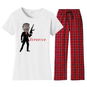 The Deporter Funny Donald Trump Women's Flannel Pajama Set