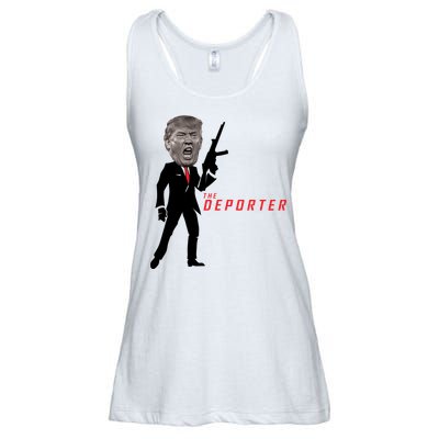 The Deporter Funny Donald Trump Ladies Essential Flowy Tank