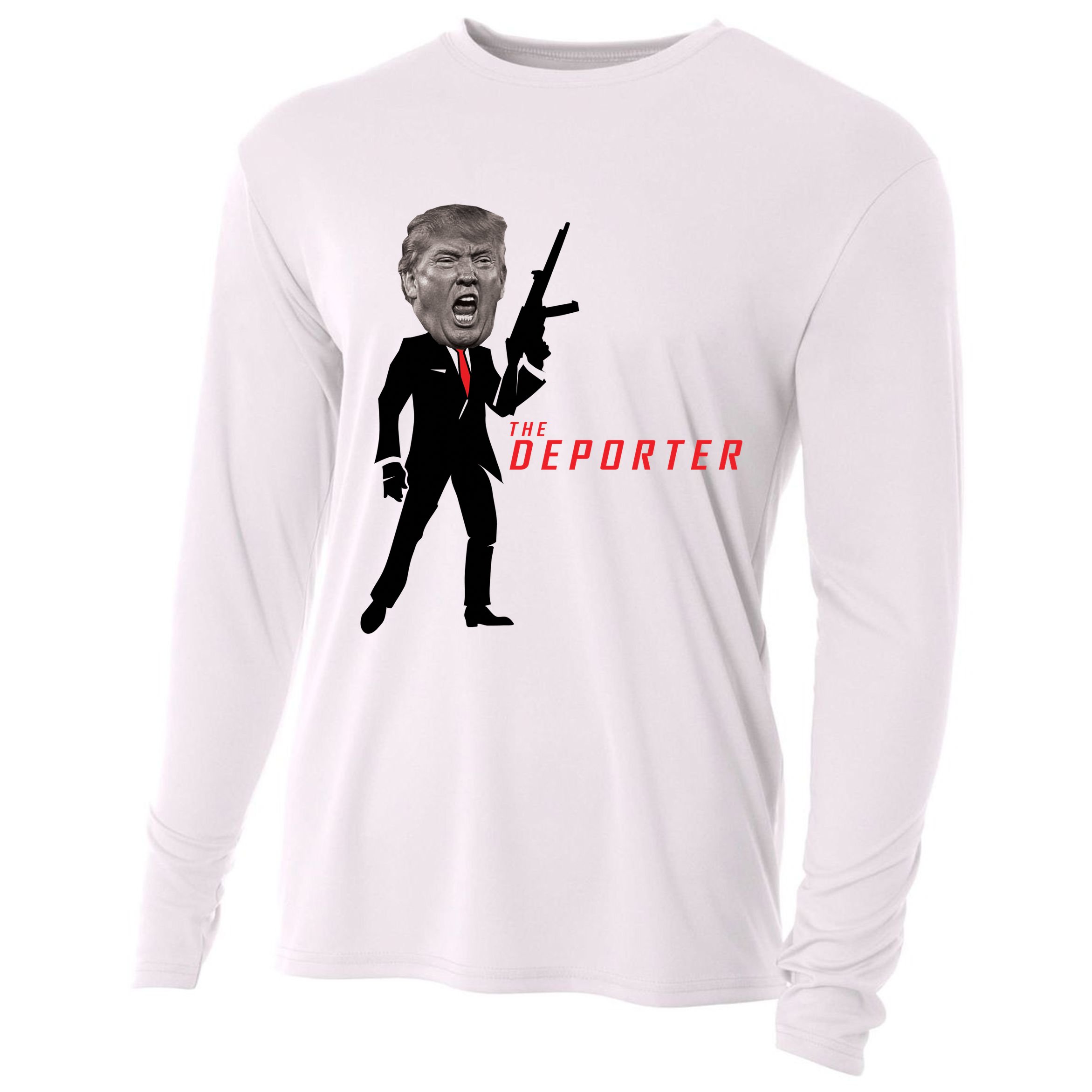 The Deporter Funny Donald Trump Cooling Performance Long Sleeve Crew