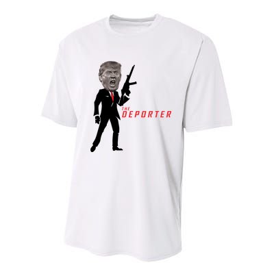 The Deporter Funny Donald Trump Youth Performance Sprint T-Shirt