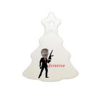 The Deporter Funny Donald Trump Ceramic Tree Ornament