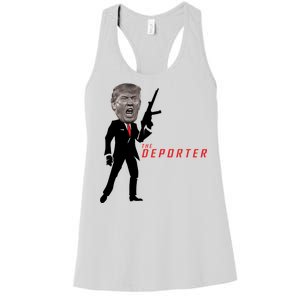 The Deporter Funny Donald Trump Women's Racerback Tank