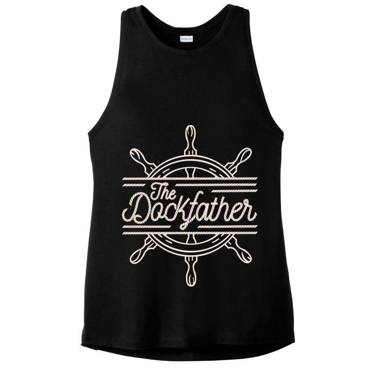 The Dockfather Funny Ladies PosiCharge Tri-Blend Wicking Tank