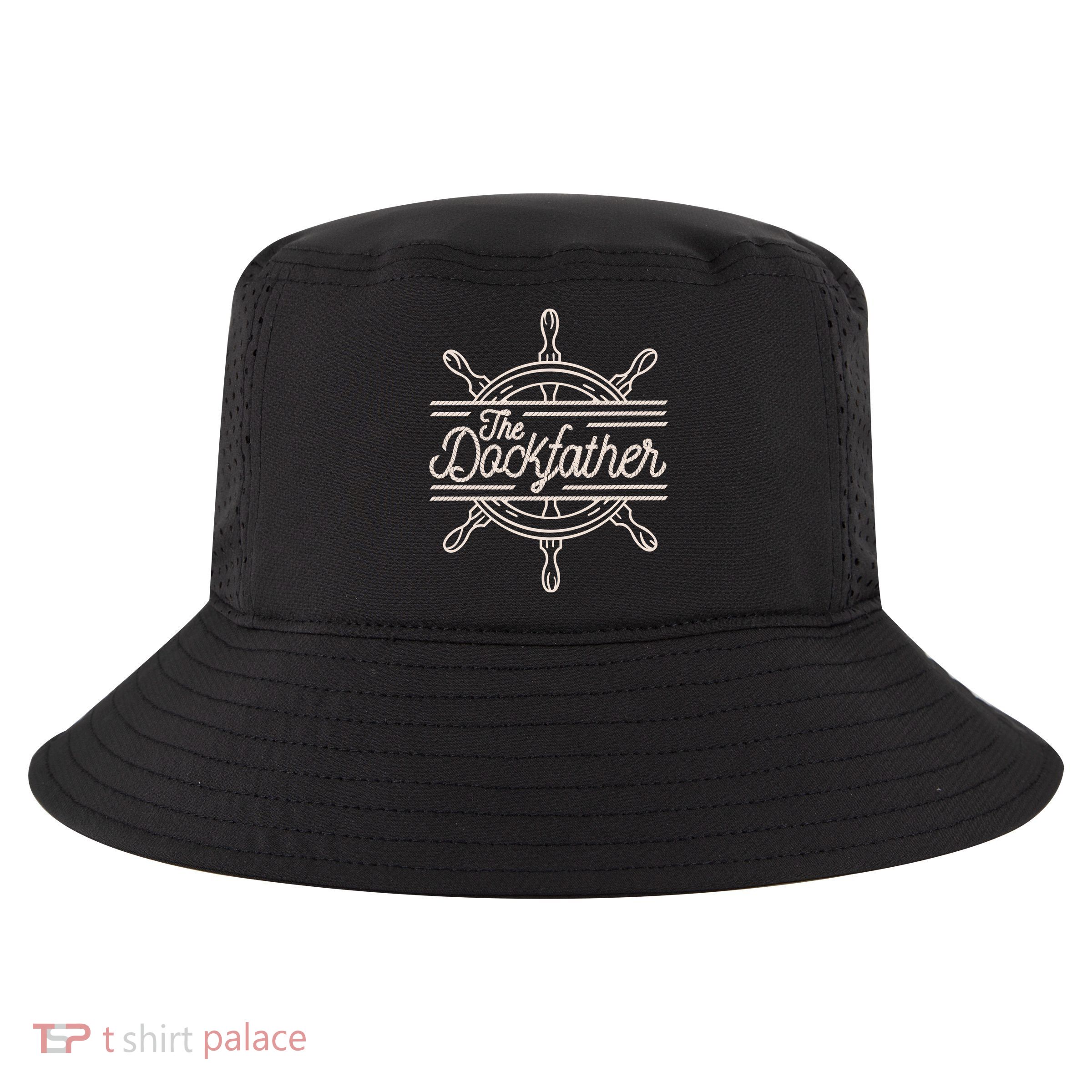 The Dockfather Funny Cool Comfort Performance Bucket Hat
