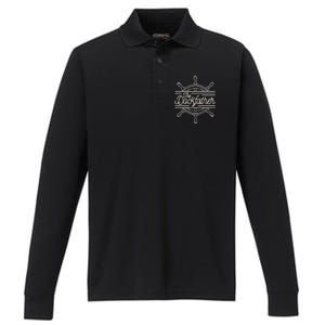 The Dockfather Funny Performance Long Sleeve Polo