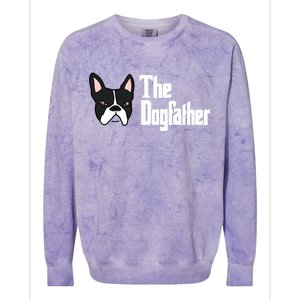 The Dog Father Boston Terrier Colorblast Crewneck Sweatshirt