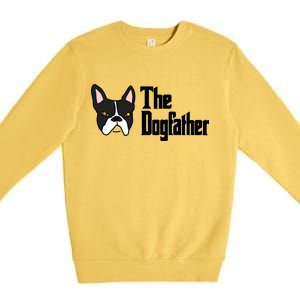 The Dog Father Boston Terrier Premium Crewneck Sweatshirt