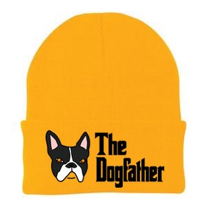 The Dog Father Boston Terrier Knit Cap Winter Beanie