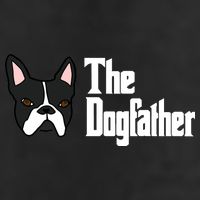 The Dog Father Boston Terrier 7 Panel Mesh Trucker Snapback Hat