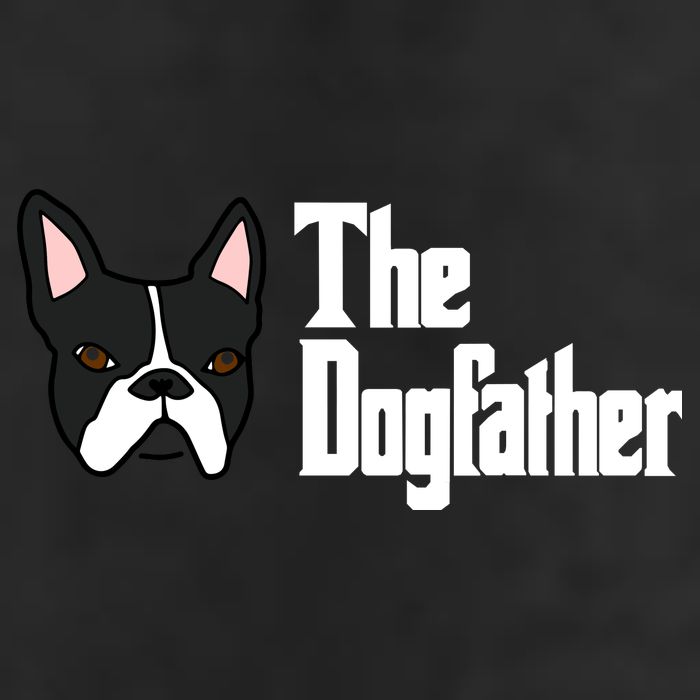 The Dog Father Boston Terrier 7 Panel Mesh Trucker Snapback Hat
