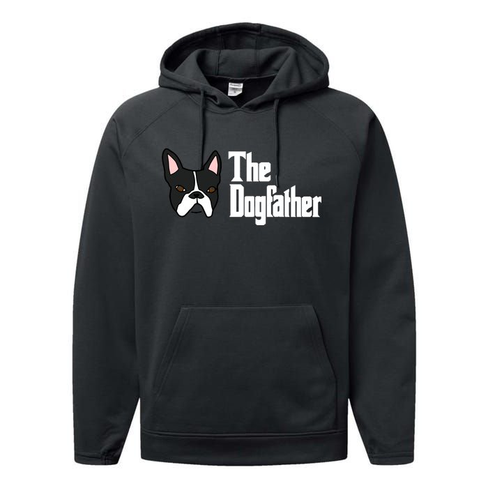 The Dog Father Boston Terrier Performance Fleece Hoodie