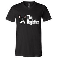 The Dog Father Boston Terrier V-Neck T-Shirt