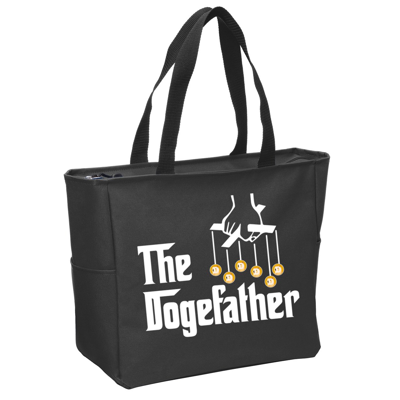The Dogefather Zip Tote Bag