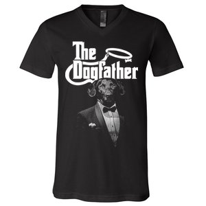 The Dogfather Dog V-Neck T-Shirt